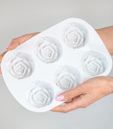 Formă de săpun Trandafir, 6 cavități