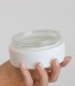 Glass jar white matte with lid and shive AK 200 ml