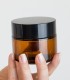 Brown glass jar with lid 100 ml