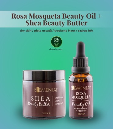 Shea + Mosqueta Dry Skin Pack