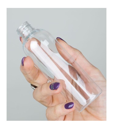 Crystal 100 ml plastic bottle with spray pump