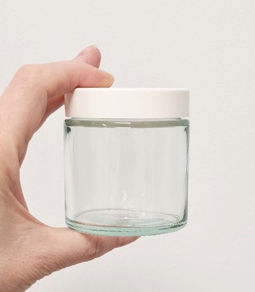 White lid for Ambra, Clara jars of 120 ml