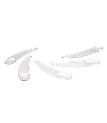 Cosmetic spatula, transparent