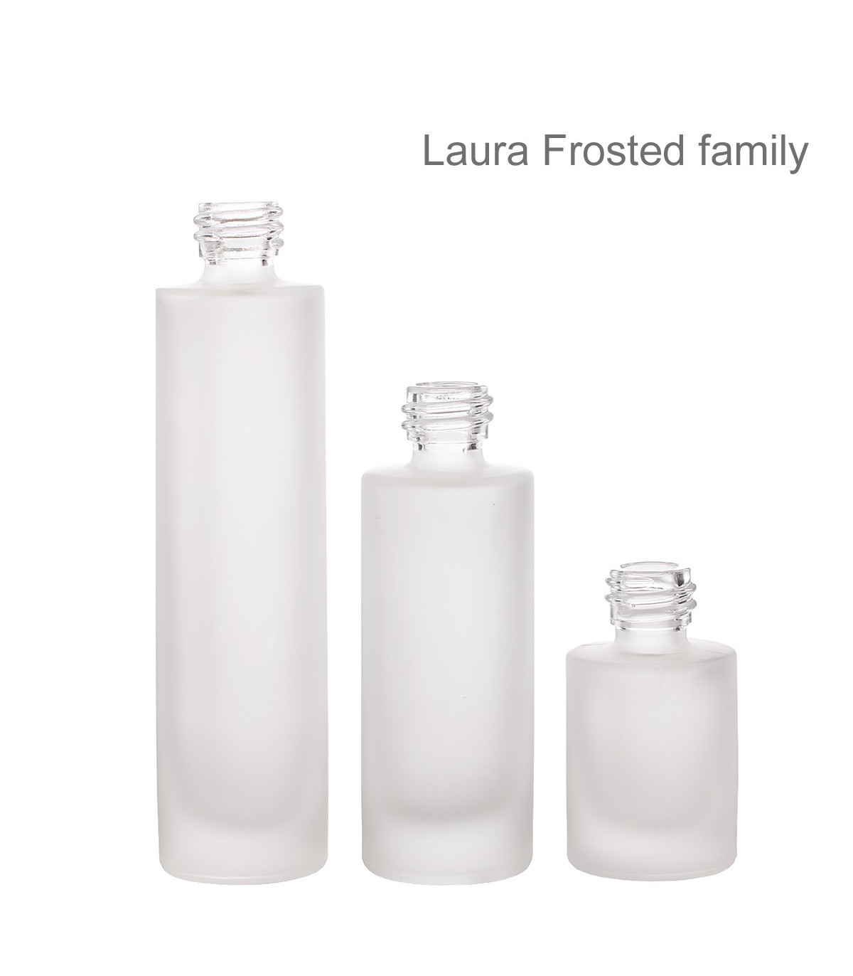 Glass bottle Laura Frosted, 30 ml