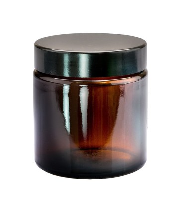 Capac negru pentru borcane Ambra, Clara de 120 ml