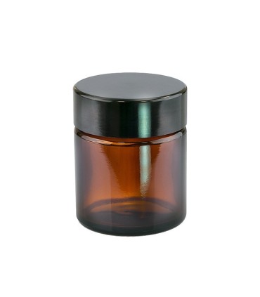 Capac negru pentru borcane Ambra, Clara de 30 ml