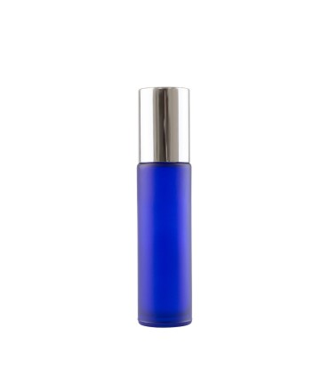 Bază Recipient Roll-On mini sticlă Albastră mată 10 ml