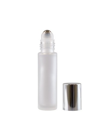 Bază Recipient Roll-On mini sticlă Incoloră mată 10 ml