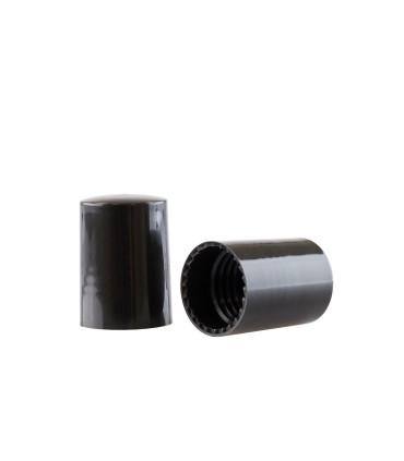 Capac negru pentru recipiente Roll-On mini
