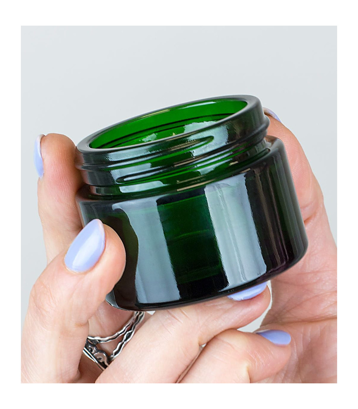 Ele Green glass jar 50 ml