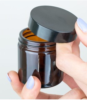 Black lid for Ambra, Clara jars of 60 ml