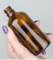 Braunglas Flasche DIN18, 100 ml