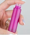 Bază Recipient Roll-On mini sticlă Roz mată 10 ml