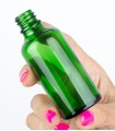 Grüne Glasflasche DIN18, 50 ml