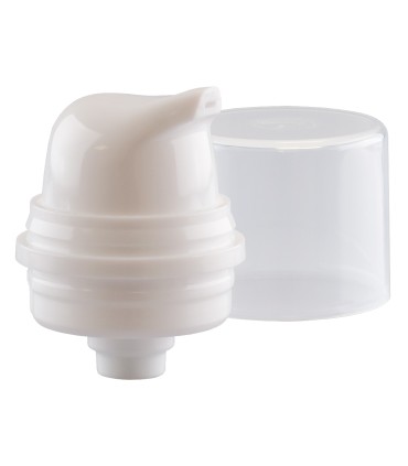 Pump and cap for Airless Lyra White bottles
