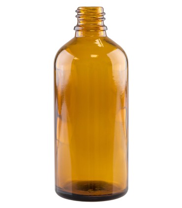 Sticlă ambra 100 ml, GL18, fără capac